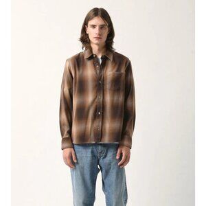 Corridor NYC Rhinebeck LS Shirt color plaid brown NWT mspr $235